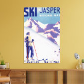 Poster voor open slippers canvas afdruk (Insitu (Woonkamer))