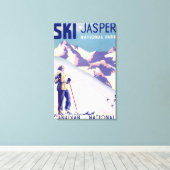 Poster voor open slippers canvas afdruk (Insitu (Houten vloer))