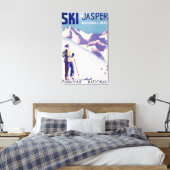 Poster voor open slippers canvas afdruk (Insitu (Slaapkamer))