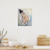 Poster voor oroster- en parelstrand (Keuken)