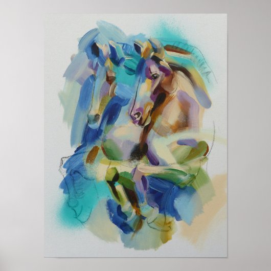 Poster voor paarden (Voorkant)