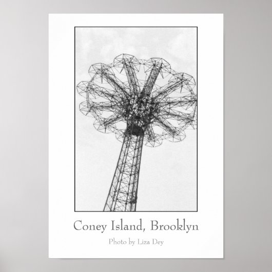 Poster voor parachute sprinttoren (Voorkant)