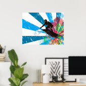 Poster voor paradise met vervorming (Thuiskantoor)