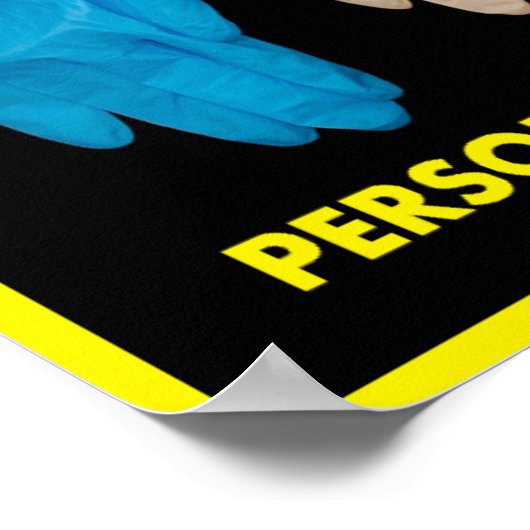 Poster voor persoonlijke beschermingsmiddelen (Hoek)