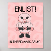 Poster voor pigmasker (Voorkant)