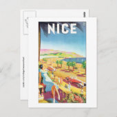 Poster voor prettig reizen briefkaart (Voorkant / Achterkant)