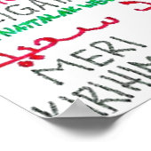 Poster voor prettige kersttalen (Hoek)