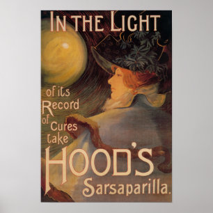 Poster voor promotie van Sarsaparilla in Hood