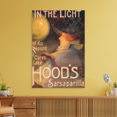 Poster voor promotie van Sarsaparilla in Hood Canvas Afdruk (Insitu (Woonkamer))