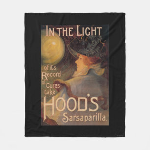 Poster voor promotie van Sarsaparilla in Hood Fleece Deken