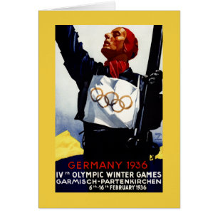 poster voor reclame voor de Olympische Winterspele