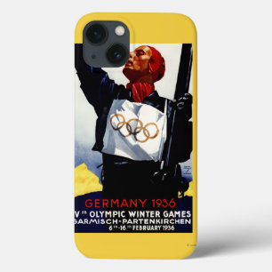 poster voor reclame voor de Olympische Winterspele iPhone 13 Hoesje