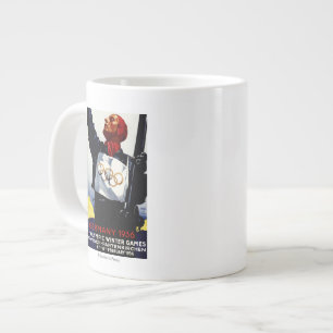 poster voor reclame voor de Olympische Winterspele Jumbo Beker