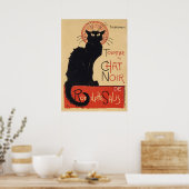 Poster voor reclame voor zwarte katten (Keuken)