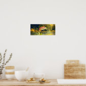 Poster voor regenboogrivieren Trout Jumping (Keuken)