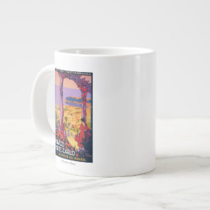 Poster voor reispromotie jumbo mok