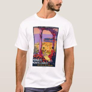 Poster voor reispromotie t-shirt