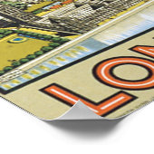 Poster voor reizen in Londen (Hoek)