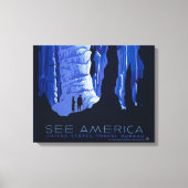 Poster voor reizen met reisafdruk canvas afdruk (Voorkant)