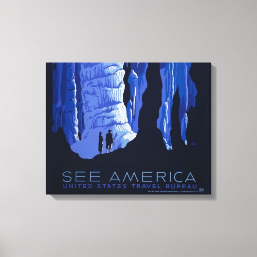 Poster voor reizen met reisafdruk canvas afdruk (Voorkant)