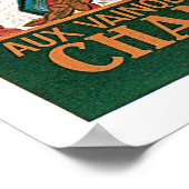 Poster voor reizen tijdens de Olympische Winterspe (Hoek)