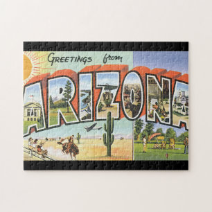 Poster voor reizen van Arizona_Vintage Legpuzzel