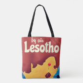 Poster voor reizen van Lesotho Vintage Draagtas (Achterkant)
