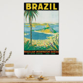 Poster voor reizen vanuit Brazilië (Keuken)