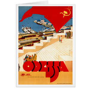 Poster voor reizen vanuit de Sovjet-Unie Odessa Vi