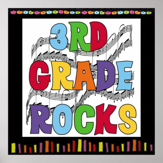 poster voor Rocks Classroom van derde graad (Voorkant)