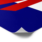 Poster voor rode zeilboten en witte strepen (Hoek)