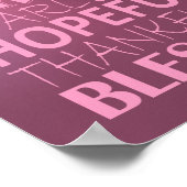 Poster voor roze vlinderbevruchting (Hoek)