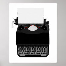 Poster voor schrijfmachineschakelaar afdrukken