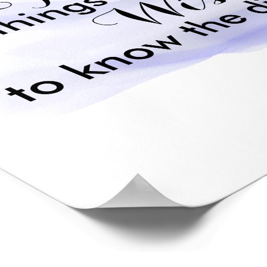 Poster voor serverbeugel noteer waterverf ontwerp (Hoek)