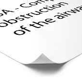 Poster voor snurken en slapen (Hoek)