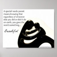 Poster voor speciale behoeften van ouders