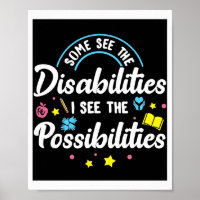 Poster voor speciale scholing voor gehandicapten
