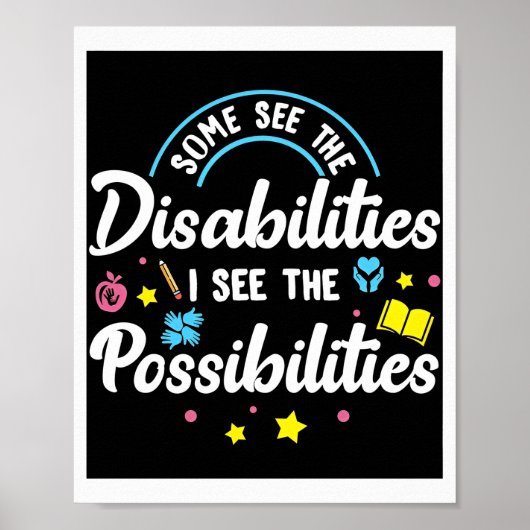 Poster voor speciale scholing voor gehandicapten (Voorkant)