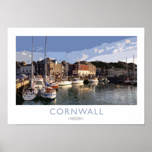 Poster voor spoorweg Cornwall (Voorkant)