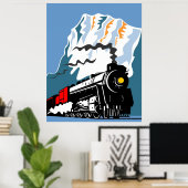 Poster voor -stoomlocomotieven (Thuiskantoor)