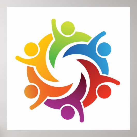 Poster voor teamwerk - SRF (Voorkant)