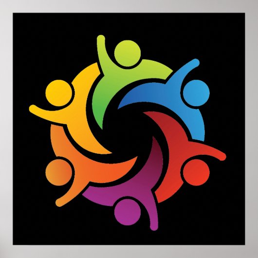 Poster voor teamwerk - SRF (Voorkant)