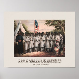 Poster voor terugwinning van gekleurd regiment - B