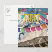 Poster voor Tibet-reizen Briefkaart (Voorkant / Achterkant)