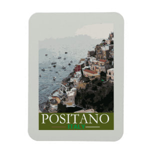 Poster voor toerisme in Positano Magneet