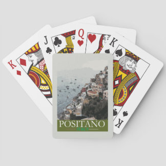 Poster voor toerisme in Positano Pokerkaarten