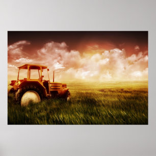 Poster voor tractorstroomopdrijving