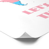 Poster voor transgenderpride wereldkaart (Hoek)