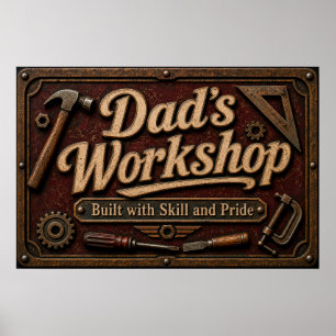 Poster voor vaders garage