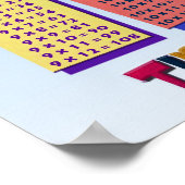Poster voor vermenigvuldigingstijdtabellen (Hoek)